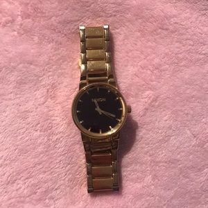 Nixon Cannon Gold Watch